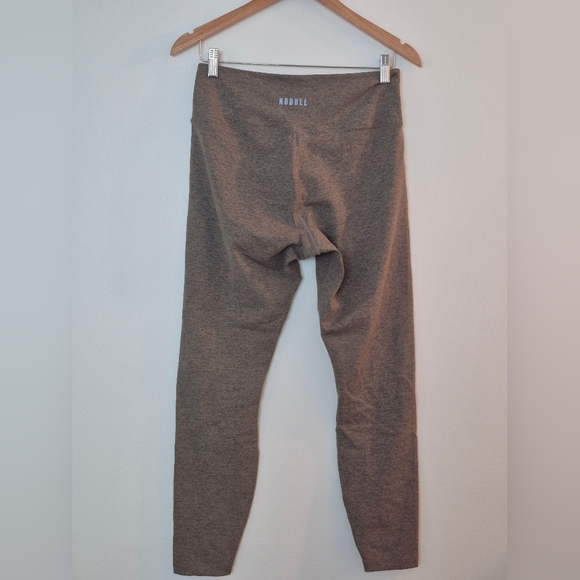 Nobull Womens Leggings 7/8 Inseam Space Dye Beige Black Workout Gym Large - Picture 3 of 8